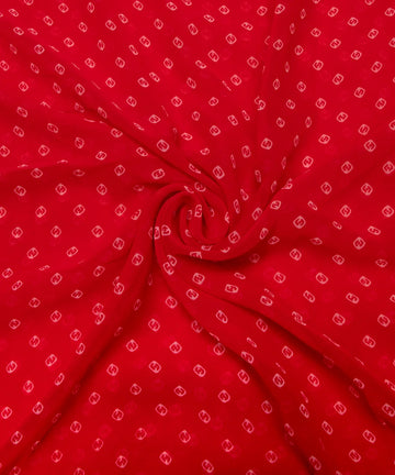 Bandhani printed Georgette fabric